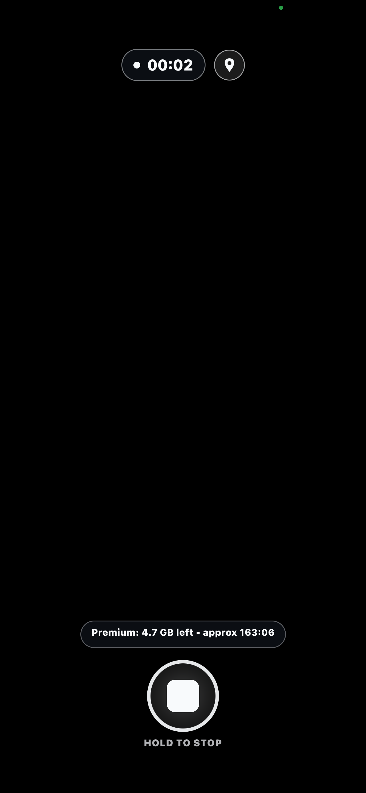 Protected recording screen